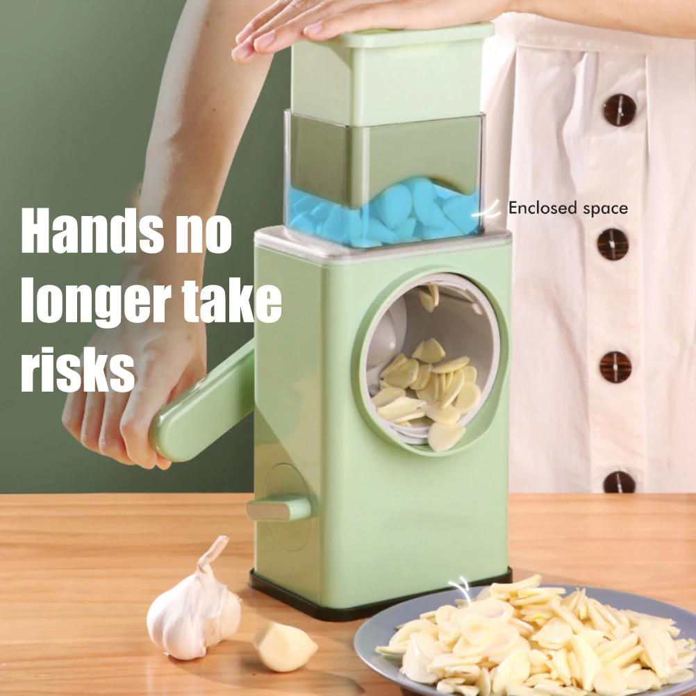 

Зеленая искусственная Терка-мельница ручная вращающаяся многофункциональная овощерезка измельчитель сыра Измельчитель орехов Кухонные гаджеты