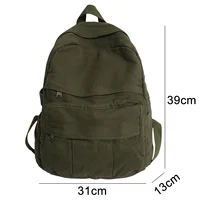Girl Fabric School Bag New Fashion College Student Vintage Women Backpack Canvas Female Laptop Bag Travel Kawaii Ladies Backpack - Image 4