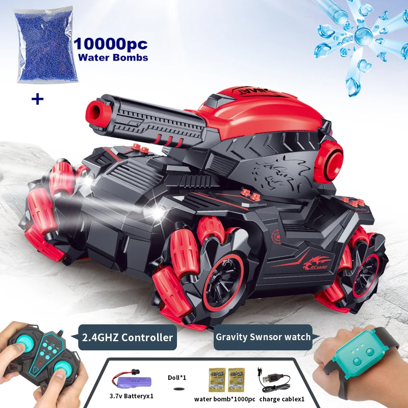 Remote Control Tank for Children Water Bomb Tank Toy Electric Gesture Remote Control Car RC Tank multiplayer RC Car for Boy Kids wall climbing car RC Cars