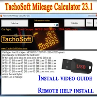 TachoSoft Mileage Calculator 23.1  Counter Calculation Software V23.1 with License Digital Odometer Calculators 1