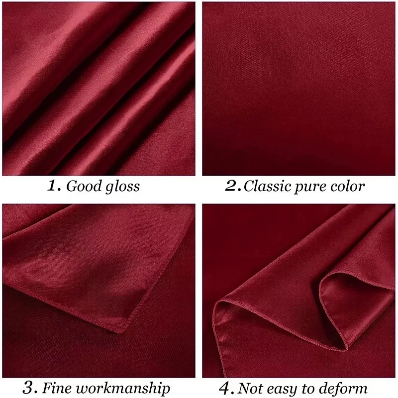 

Dirt resistant solid color tablecloth rectangular wedding banquet table cover