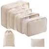 6-Piece Packing Cube Travel Storage SetTravel Storage Bag 6 Piece Set Travel Clothing Sorting Storage Bag Home Organization 2