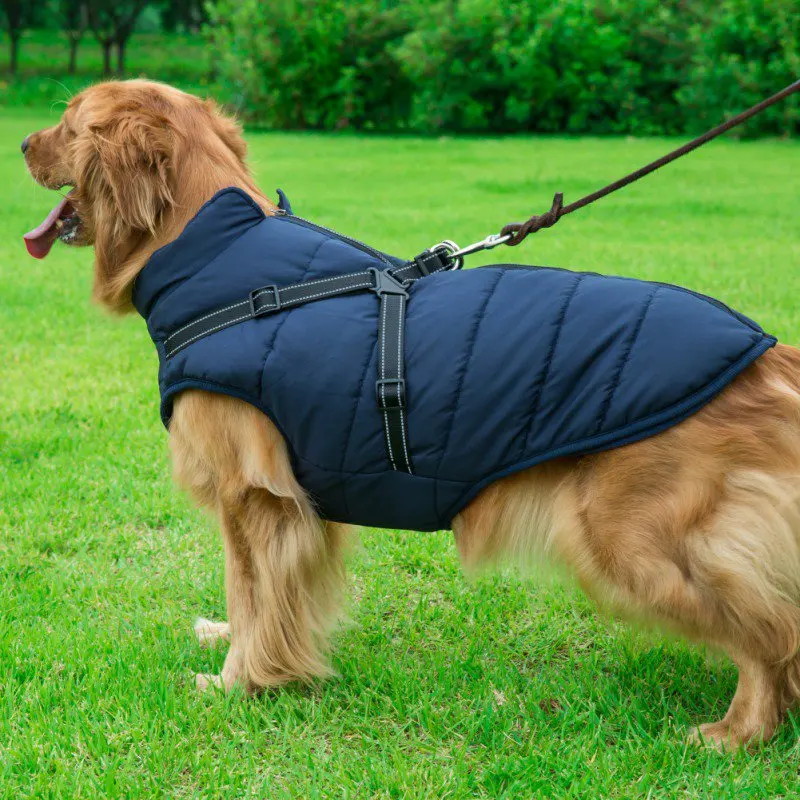 WinterDogClothesLargePetDogJacketForLabradorWaterproofWarm