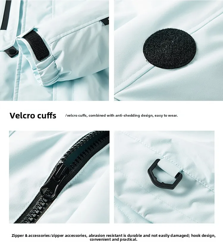 High Quality 3-in-1 Jacket Autumn Winter Unisex Thickened Warm Windproof Waterproof Outerwear Hiking Mountaineering Parka Coat