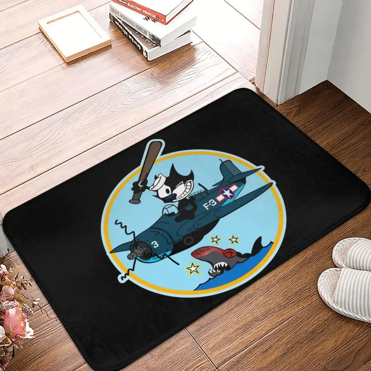 

Grumman F4F Wildcat Doormat Rug Carpet Mat Footpad Polyester Anti-slip Cushion Front Room Corridor Kitchen Bedroom Balcony