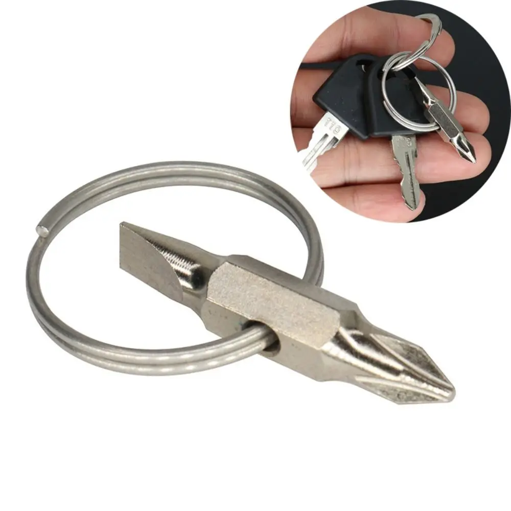 Multifunction Key Rings Key Ring Keychain Screwdriver Portable Repair Tool Pocket Mini ...