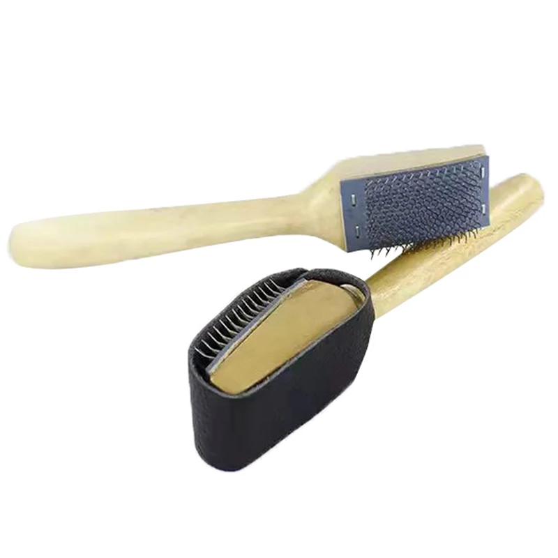 Wooden Suede Sole Wire Shoe Brush Cleaners Ballet Dance Shoes Cleaning Brushes Shoes Brushes for Home Cleaning Footwears 3