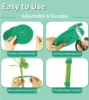 12mm x 5M Green Garden Plant Tie Tape Hook Loop Garden Strips Adjustable Tree Tie Plant Stake Cane Support Wrap Tape for Growing 6