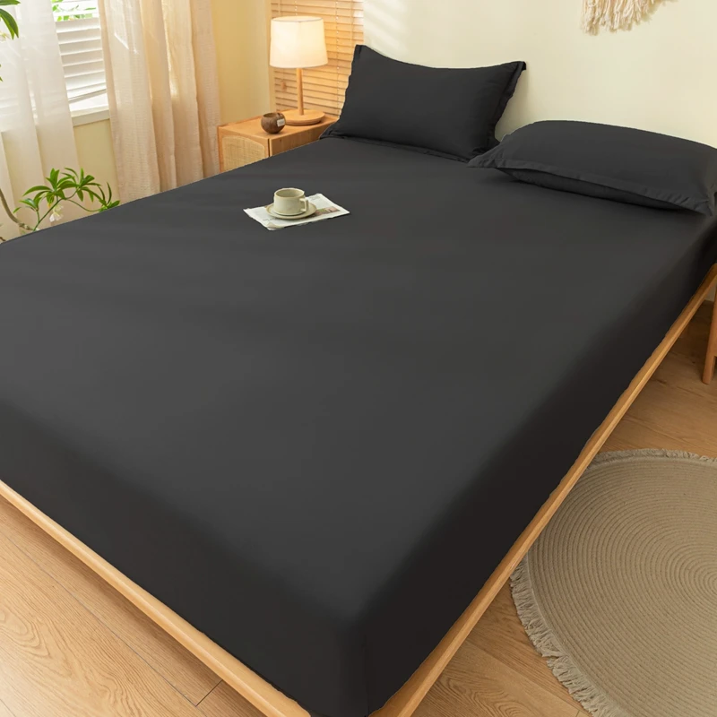 Luxurious Soft Cotton Fitted Bed Sheet with Elastic Band - Premium Mattress Cover