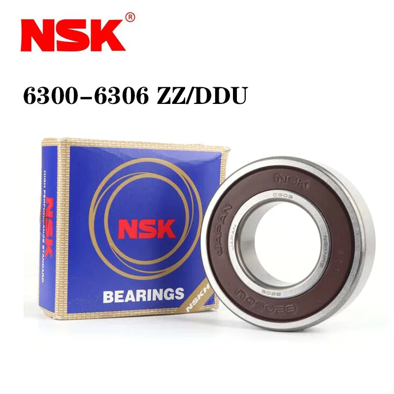 

NSK Japan Original Import 6300 6301 6302 6303 6304 6305 6306ZZ DDU Deep Groove Ball Bearing ABEC-9 High Speed Metal Rubber Cover