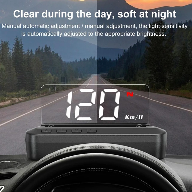 OBD2 Tacho Auto Head Up Display Auto Zubehör Windschutzscheibe Bildschirm  Projektor HUD Display M6S Digital Security Alarm - AliExpress