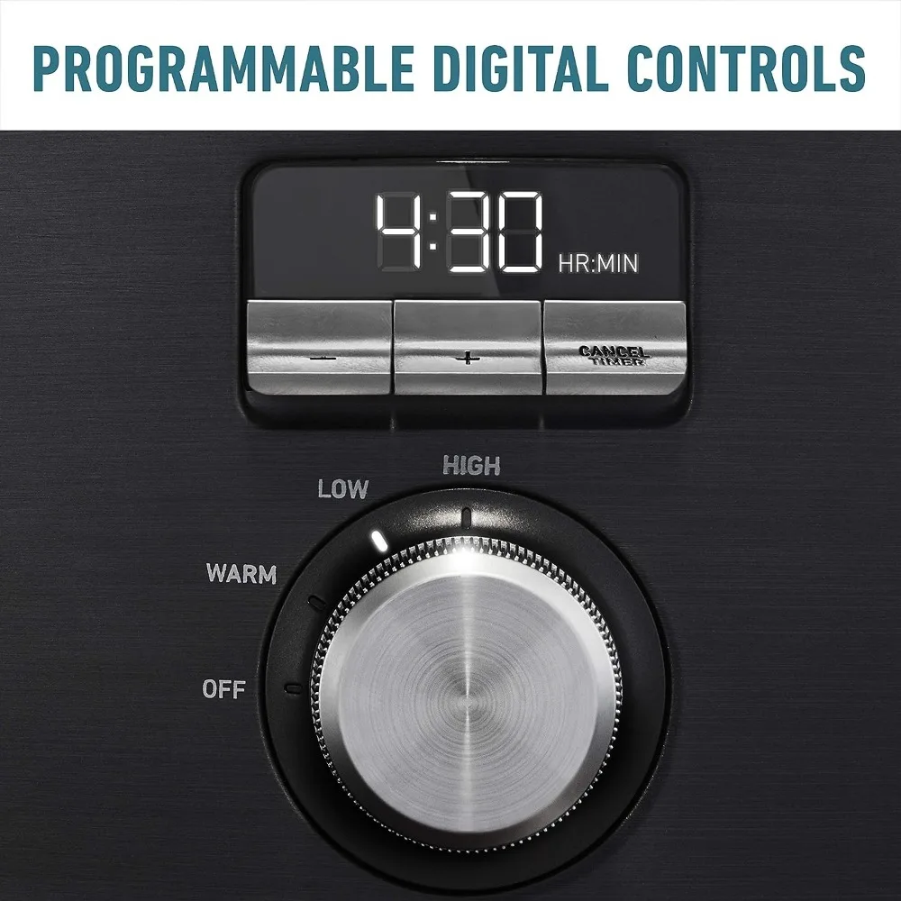 Calphalon Slow Cooker with Digital Timer and Programmable Controls, 5.3 Quarts, Stainless Steel 3