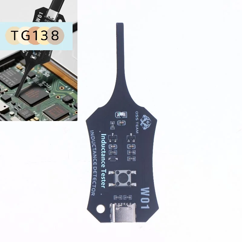 【1Pcs 감지기 마더보드 인덕턴스 코일 PC 수리용 빠른 테스트 감지기 도구 전자기 검사 인덕턴스 테스터】