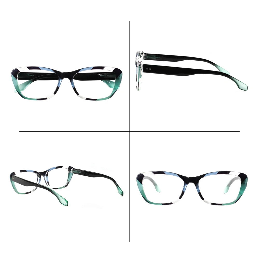 Anti Blue Light Reading Glasses Ultra Light Frame Men Women Fashion Style Prescription Glasses with Spring Hinges 5