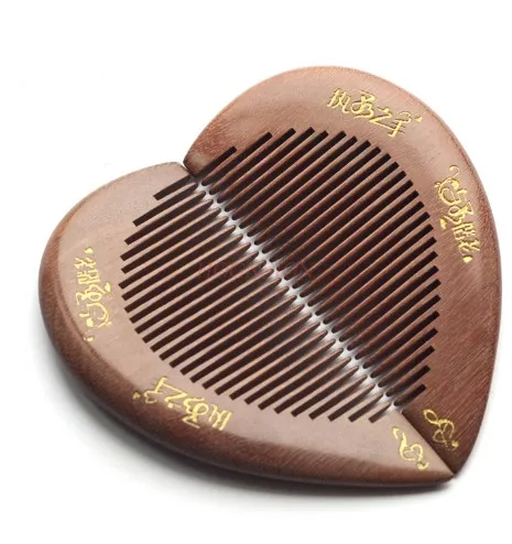 

Red sandalwood comb, long hair massage, antique style comb, durable wood comb