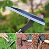 Small triangular hoe garden tool archaeological excavation with shovel tool weeding planting flowers and vegetables 5