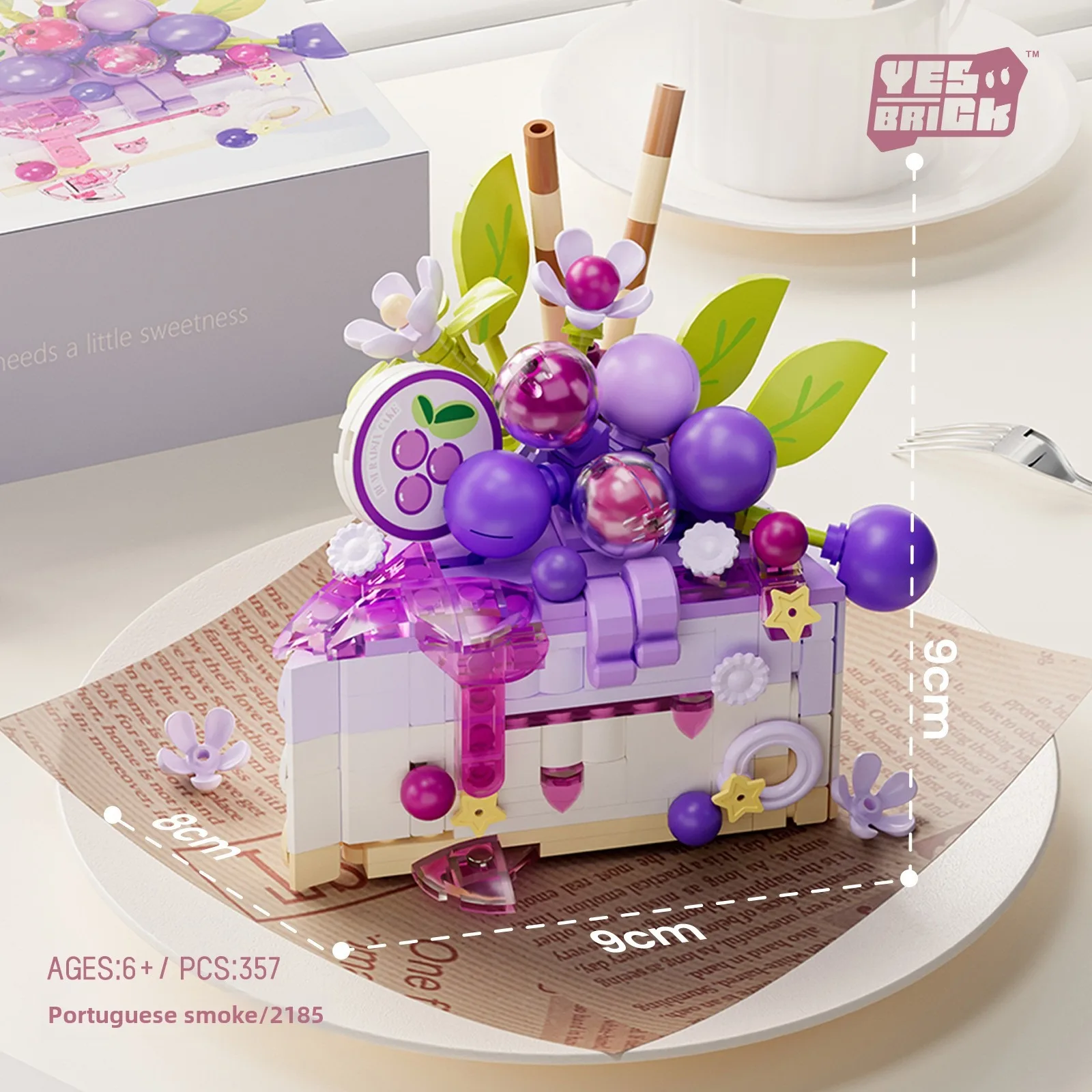Dessert Building Blocks Sweet Cake Girls Group Display DIY Assembling Model Toy