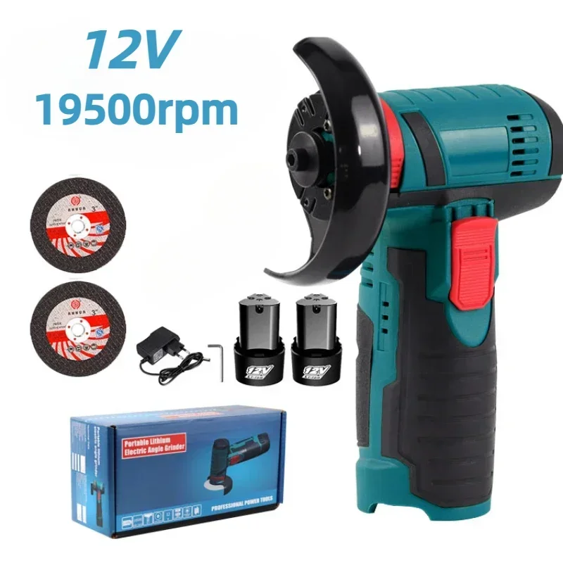 Mini Electric Angle Grinder 12V Rechargeable Cutting Grinding
