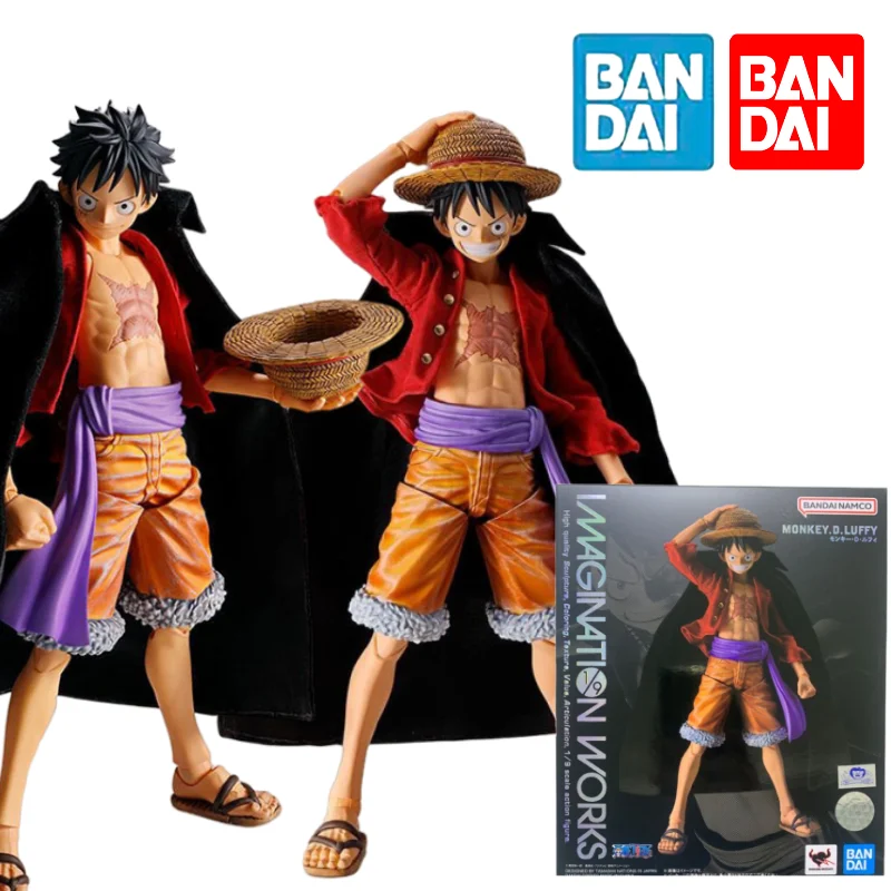 

In Stock Original Bandai Spirits Iw Imagination Works One Piece Monkey D. Luffy Anime Figure Model Collecile Action Gifts Toys