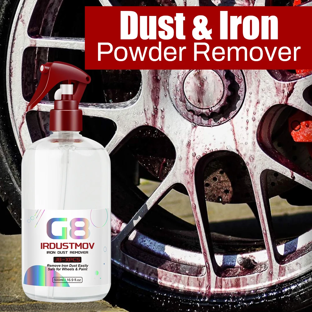 Car Iron Powder Rust Remover Metal Hub Rust Prevention Yellow Spot Removal Wheels Brake Rim Metal Dust & Iron Powder Remover G8