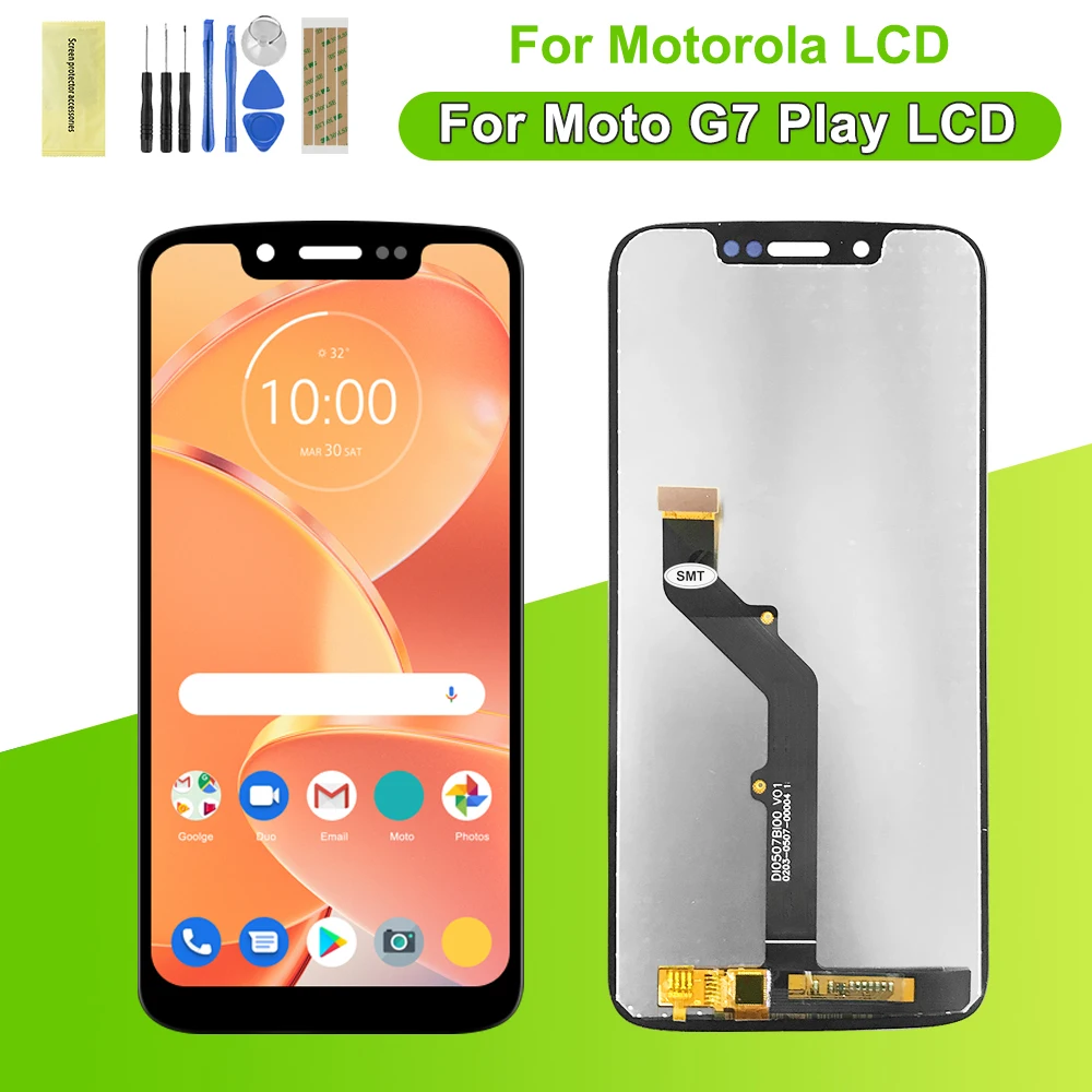 

5,7 "Оригинальный дисплей для Motorola Moto G7 Play, ЖК-сенсорный экран, дигитайзер с рамкой в сборе, сменный ЖК-экран для Moto G7Play xtсвязь