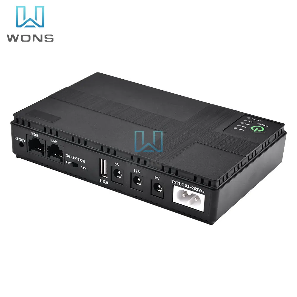 UPS Uninterruptible Power Supply 10400mAh 5V 9V 12V 2A 15V 24V 1A Battery Backup Unit Output for Wireless Router EU Plug uninterruptible power supply portable ups mini ups