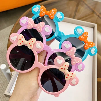 New Children Cute Cartoon UV400 Sunglasses Boys Girls Colors Outdoor Kids Sun Protection Sunglasses Baby Sport Shades Glasses 1