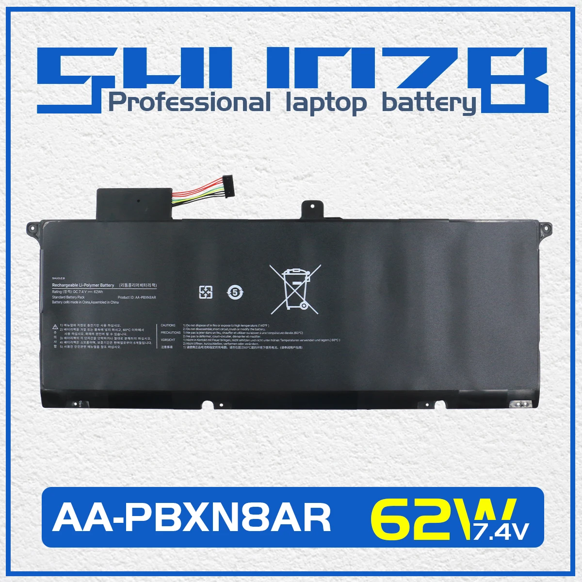 Shuozb-bateria do Portátil para Samsung Aa-pbxn8ar Bateria para Np900x4c Np900x4d Np900x4b Np900x4 Np900x46 Np900x4c-a01 A02 Np900x4b-a01fr 7.4v