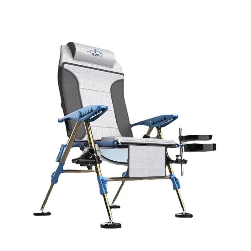 

European new multifunctional fishing chair portable can lay folded fishing chair all terrain