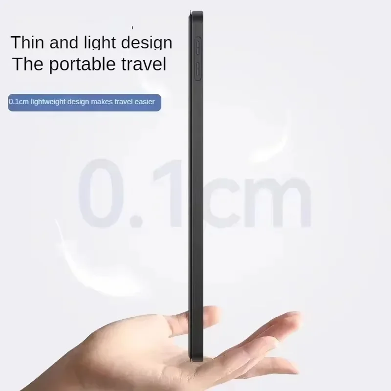 Magnetic Trifold PU Leather Soft Back Stand Tablet Cover