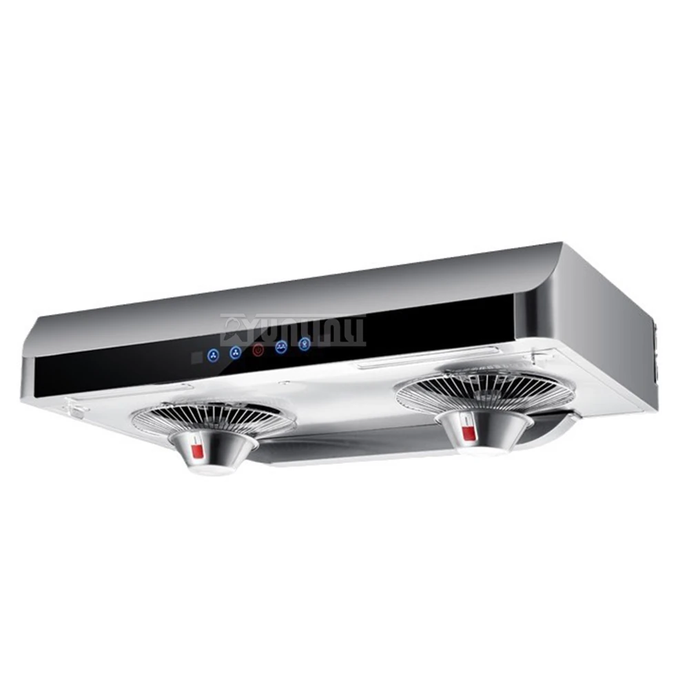 71CM Stainless Steel Range Hood Campana De Cocina Extractoras Touch Type High Suction Kitchen Dual Motor Fume Hood