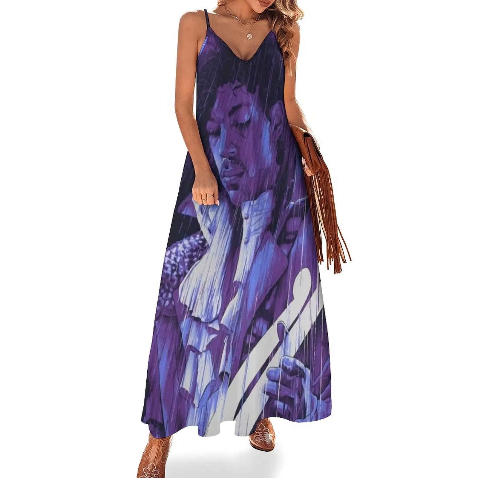 

The Rainy Sleeveless Dress evening dress ladies fairy dress summer dress daily