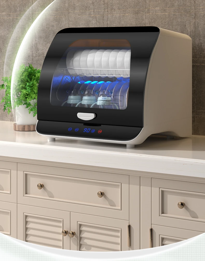 Armadietto Pulizia UV Per Cucina - Sterilizza E Asciuga Stoviglie, Ricaricabile USB, 99.9% Disinfezione - Foto 2