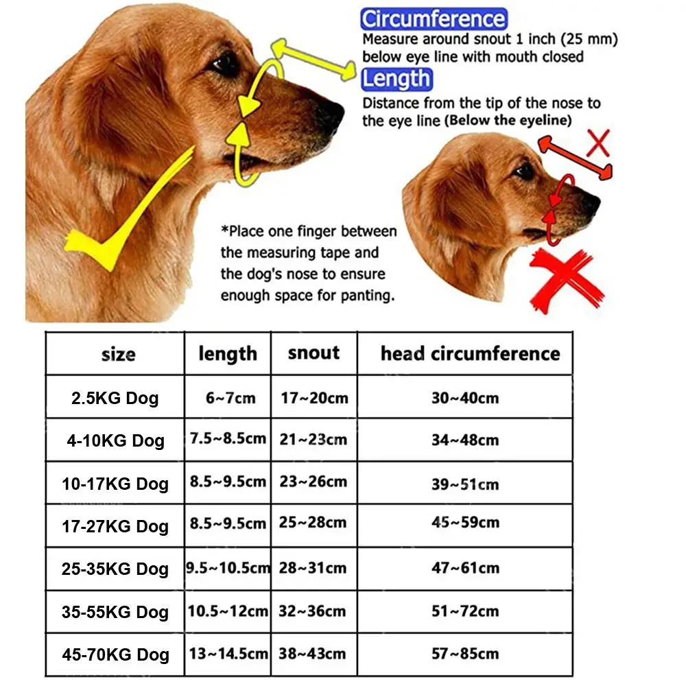 Adjustable Breathable Dog Muzzle 5