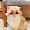 Cat Hat  Hand-made Elastic Woven Cap Pet Hat Puppy Kitten Headwear Knitted Hat Party Photo Shoot Props Decoration Cat Accessorie 3