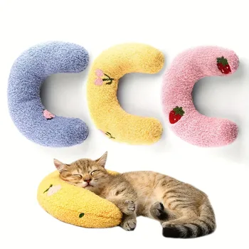 Calming Half Donut Cat Pillow 1