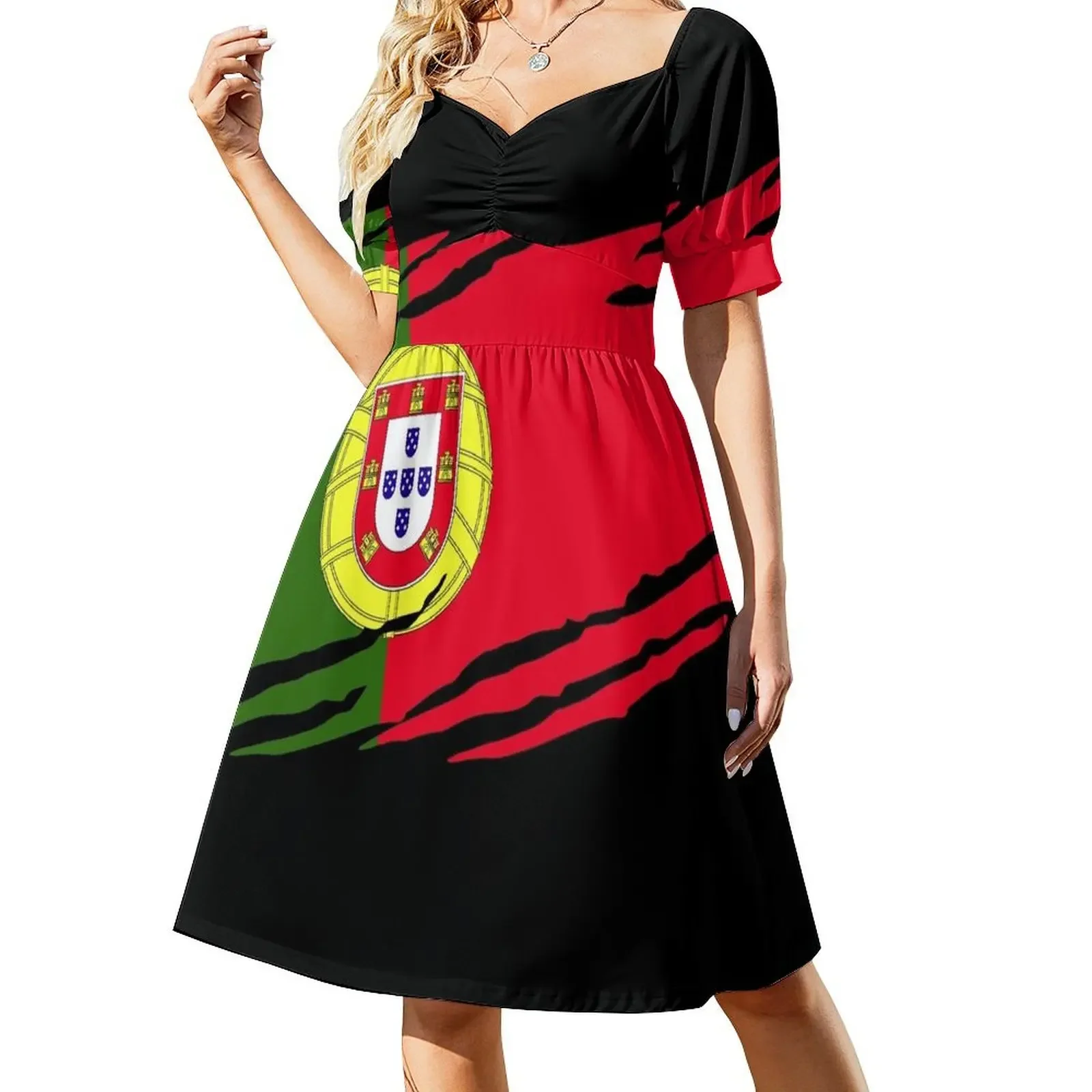 Vestido sin mangas con la bandera de Portugal Vestidos de mujer Ropa estética vestidos de noche para mujer Vestido