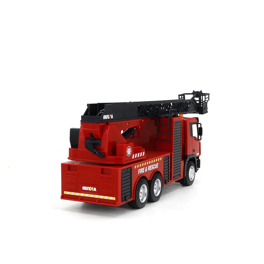 Huina New Product 1361 Remote Control Engineering Vehicle 1:18 Nine Channel Half Alloy Toy Electric Fire Truck Model images - 6