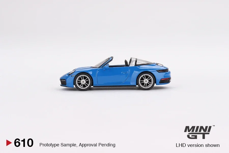 

MINI GT 1:64 Targa 4S Shark Blue, литая модель автомобиля
