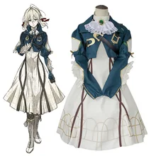 Fakuntn Violet Eternal Garden Cos VIA Litt Cos Costume Wei Ourui Te Cosplay Wig Costumes