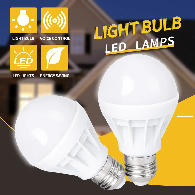 

E27 LED bulb Light AC 220V Saving Energy Led Bulbs for Home Light 3W 5W 7W 9W 12W 15W Lampada Living Room Home LED Bombilla