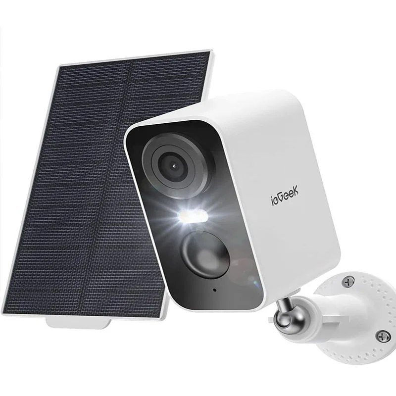 ieGeek 2K Telecamera di tome solare 자동 fili all'aperto con visione notturna a color, Utrecht di telecamere CCTV a batte