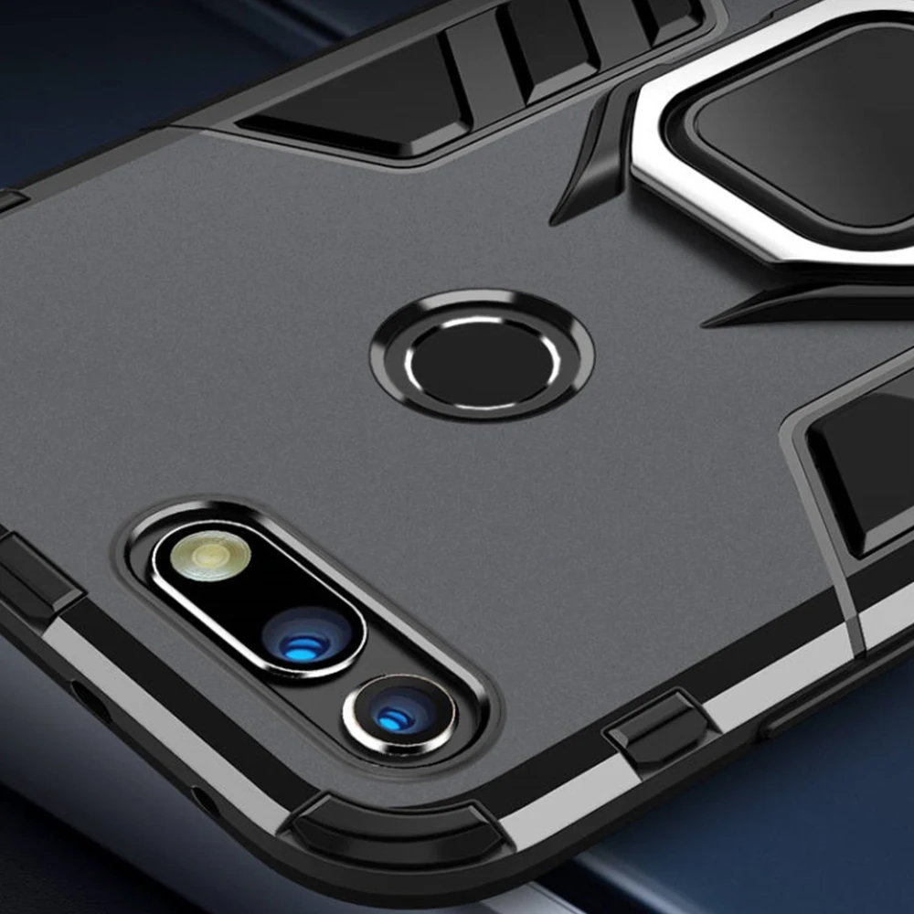 Durable Shockproof Armor Phone Case with Finger Ring Holder