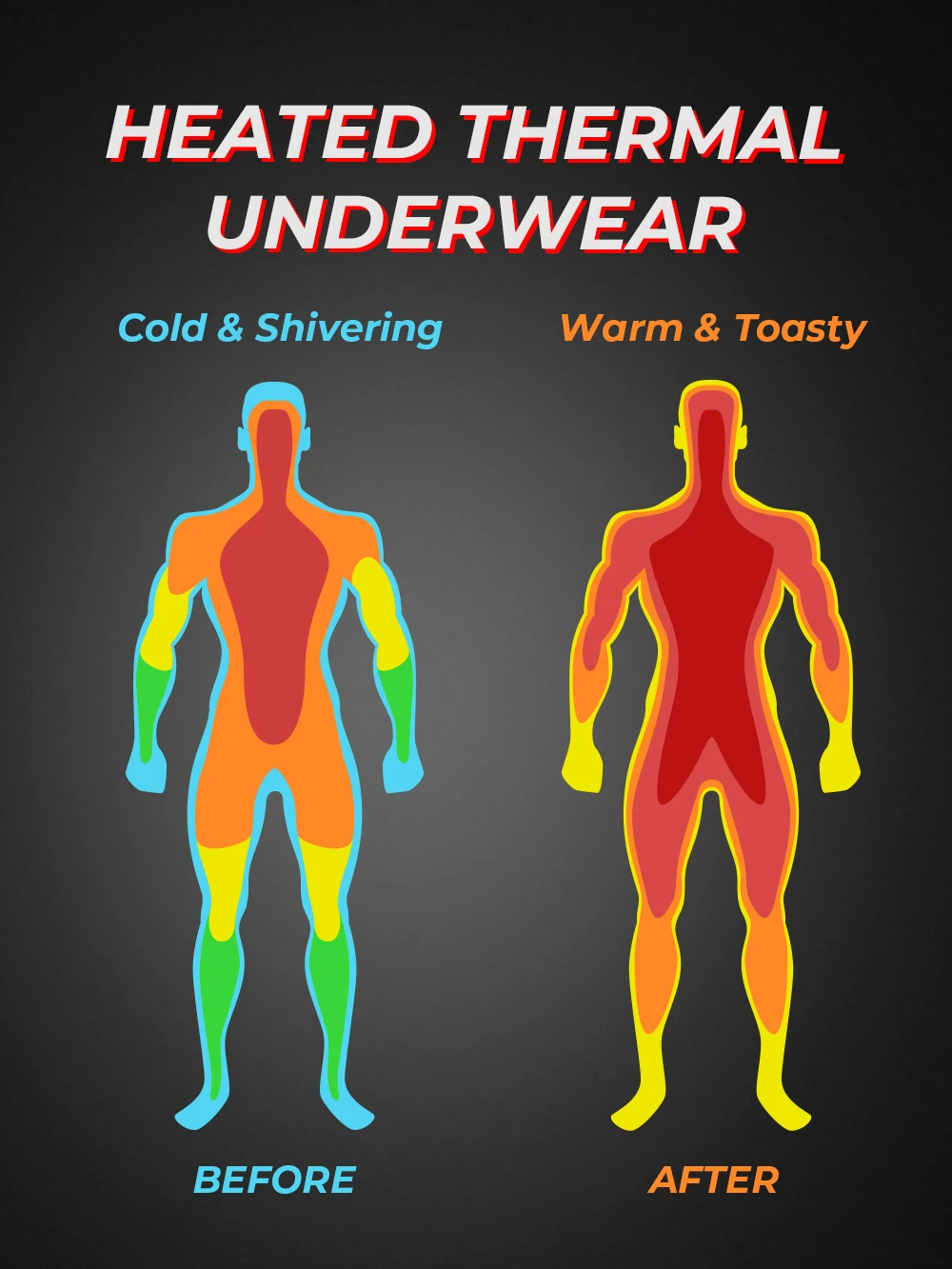 KEMIMOTO Winter Heated Underwear Suit Man Electric USB Powered Thermal Heating Moto Men's T-Shirts Pants For Skiing Motorcycle
