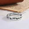 Nature Series New Original 925 Sterling Silver Mountain Tree Scenery Open Rings For Women Girl Sterling-Silver-Jewelry LR202 4