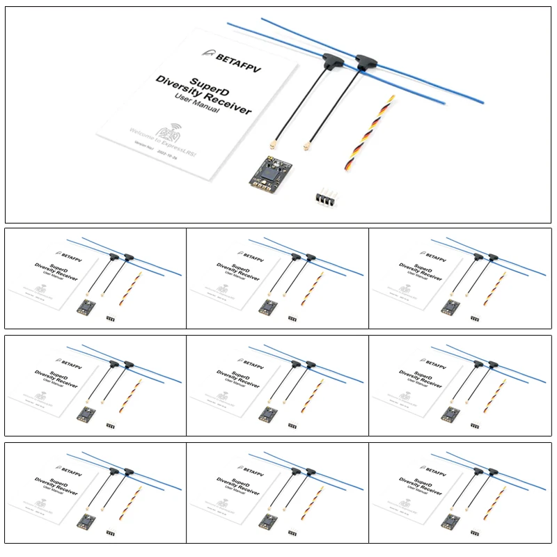 Lot de récepteurs SuperD 2.4G/915M pour drones FPV ELRS