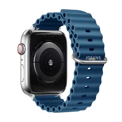 Silicone Ocean Band for Apple Watch - Premium iWatch Strap Bracelet (17 abyss blue)
