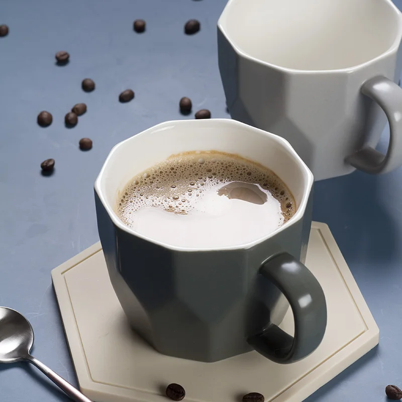 

Creative Ceramic Cups Nordic Mugs Couples Breakfast Cups Milk Cups Home Water Cups Coffee Cups