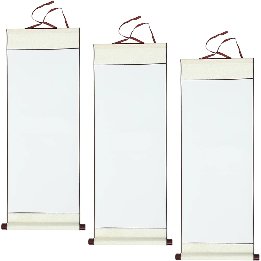 

3 Pcs Blank Scroll Chinese Calligraphy Paper for Painting Caligraphy Supply Xuan