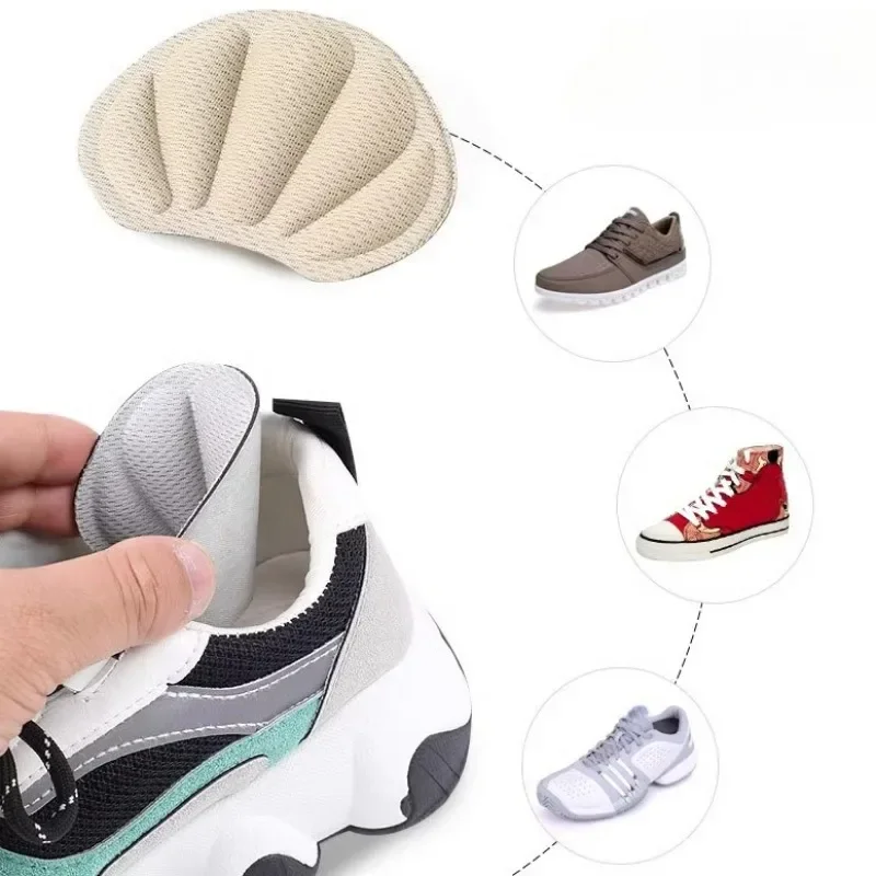 4D Sponge Shoe Heel Sticker Relieve Pressure Insole Anti Friction Heel Pad Patch Breathable Shoes Insert Foot Protection Sticker shoe insoles heel protector heel protector pads heel insoles shoe repair stickers heel cushion insole heel cushion protector heel protector patches shoe stickers